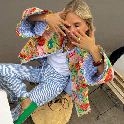 Damesblazer met Print – voor Zomerse Dagen